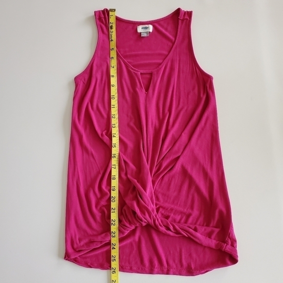 1313 * Old Navy Drape Keyhole Front Sleeveless Top Magenta Size S - Picture 8 of 8